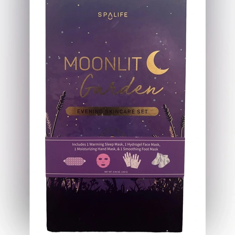 Spa Life Moonlit Garden Evening Skincare Set Sleep Mask  NEW